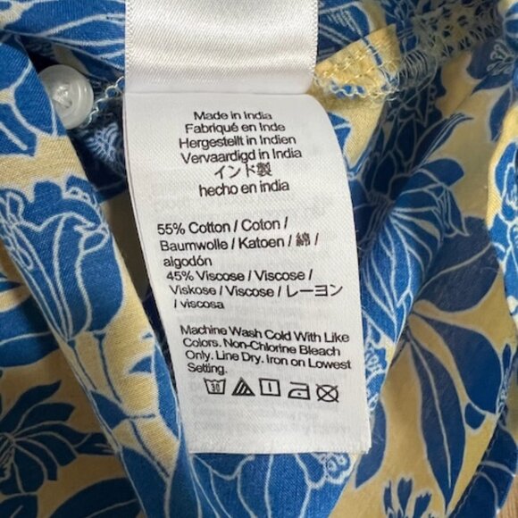 J. Crew Floral Sleeveless Ruffle-Trim Blouse - Picture 3 of 7